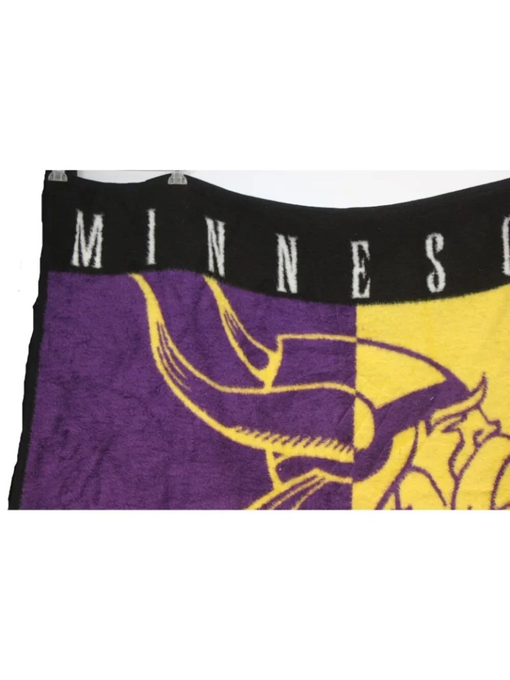 Biederlack Minnesota Vikings Plush Blanket Stadium NFL Faux Fur Reversible Throw